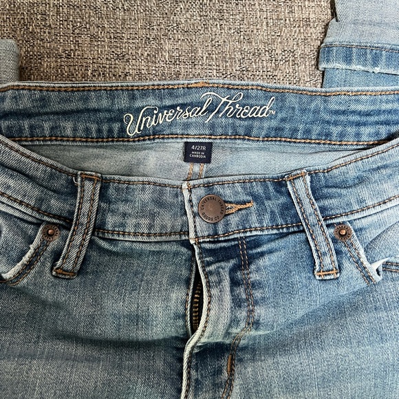 Universal Thread Distressed and Cuffed Skinny Jeans - Picture 2 of 4